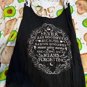 Peter Pan skull detail tank top